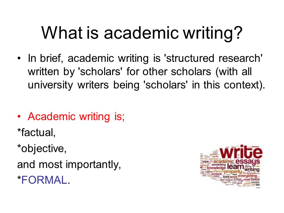 Academic Writing Format for Research Papers n Essays